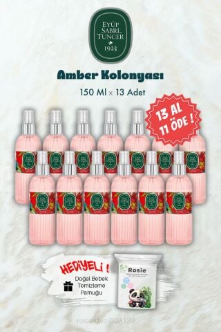150 ML 13 AL 11 ÖDE Amber Kolonyası ve ROSIE Hediye
