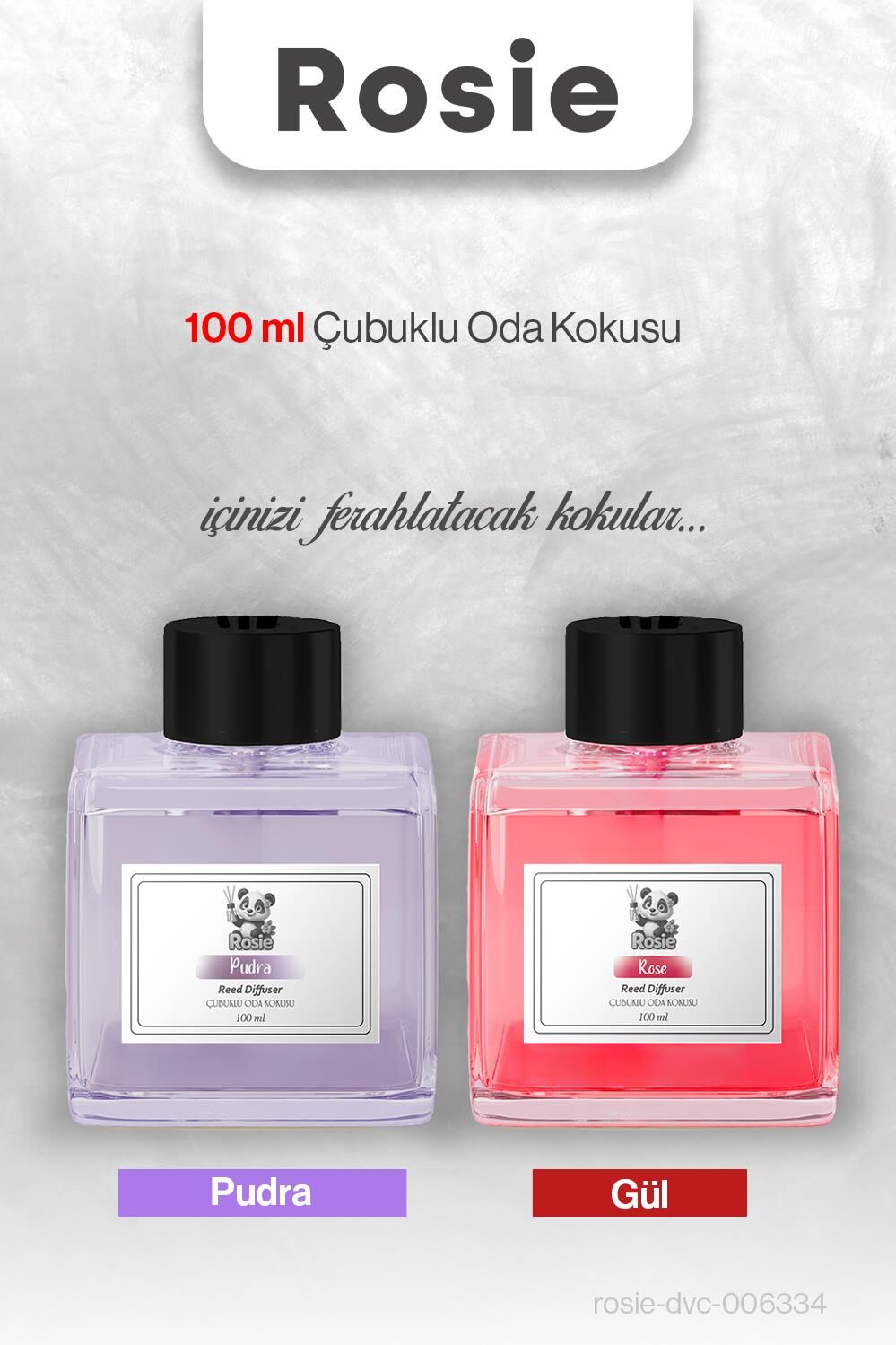 ROSIE Pudra ve Gül Çubuklu Oda Kokusu 100 ml
