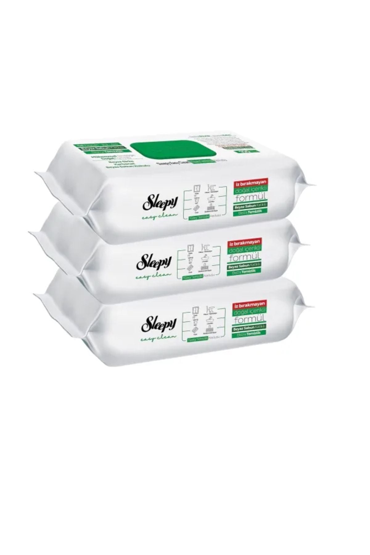 Easy Clean Beyaz Sabun Katkılı Yüzey Temizlik Havlusu 3 Adet 3x100 300 Yaprak