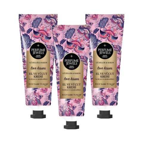 Eyüp Sabri Tuncer Perfume Jewels Love Kisses El Kremi 50ML x 3