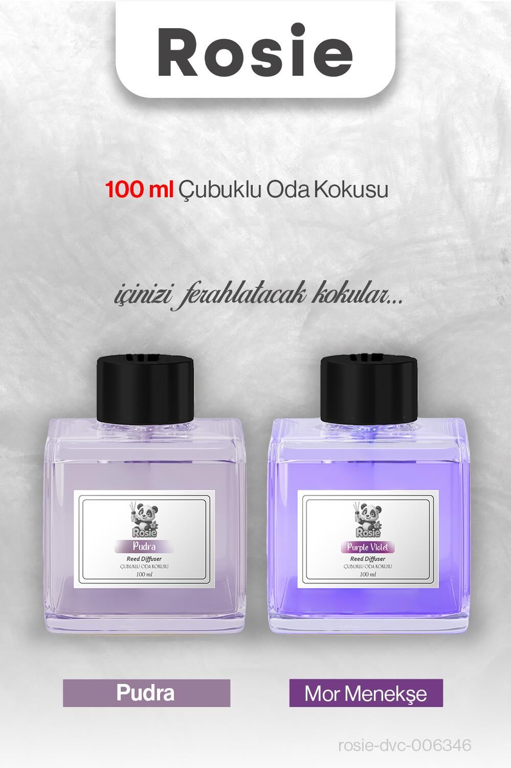 ROSIE Mor Menekşe ve Pudra Çubuklu Oda Kokusu 100 ml