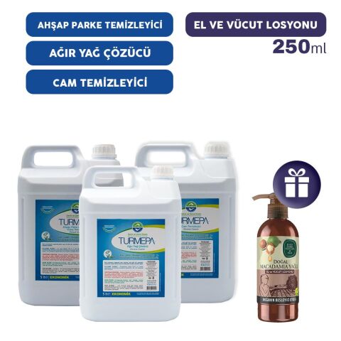 Turmepa Ev Temizlik Seti 5, El ve Vücut Losyonu Hediye
