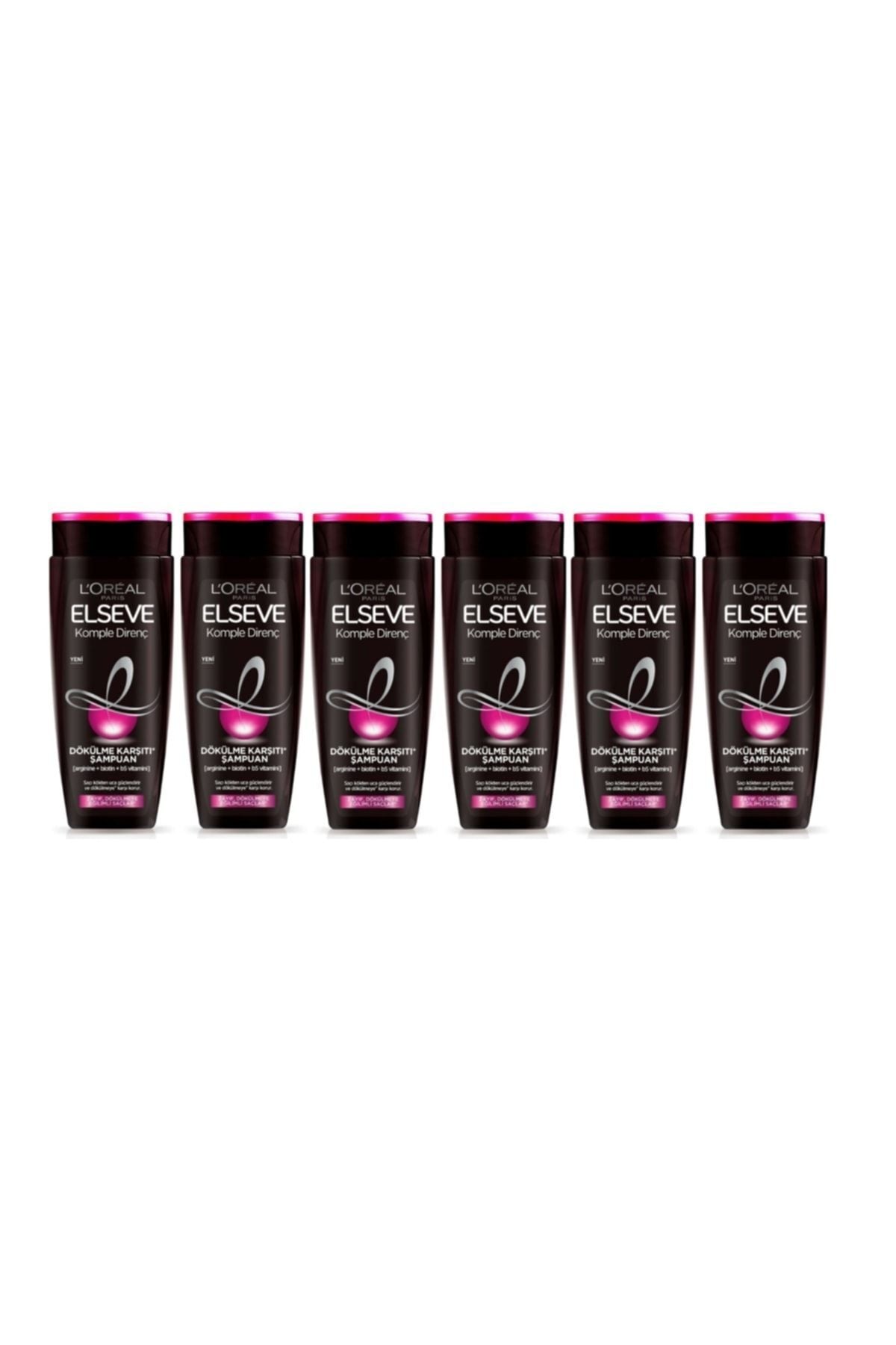 Elseve Loreal Şampuan Komple Direnç Dökülme Karşıtı Zayıf,dökülmeye Eğilimli Saçlar 670 ml X 6 Adet