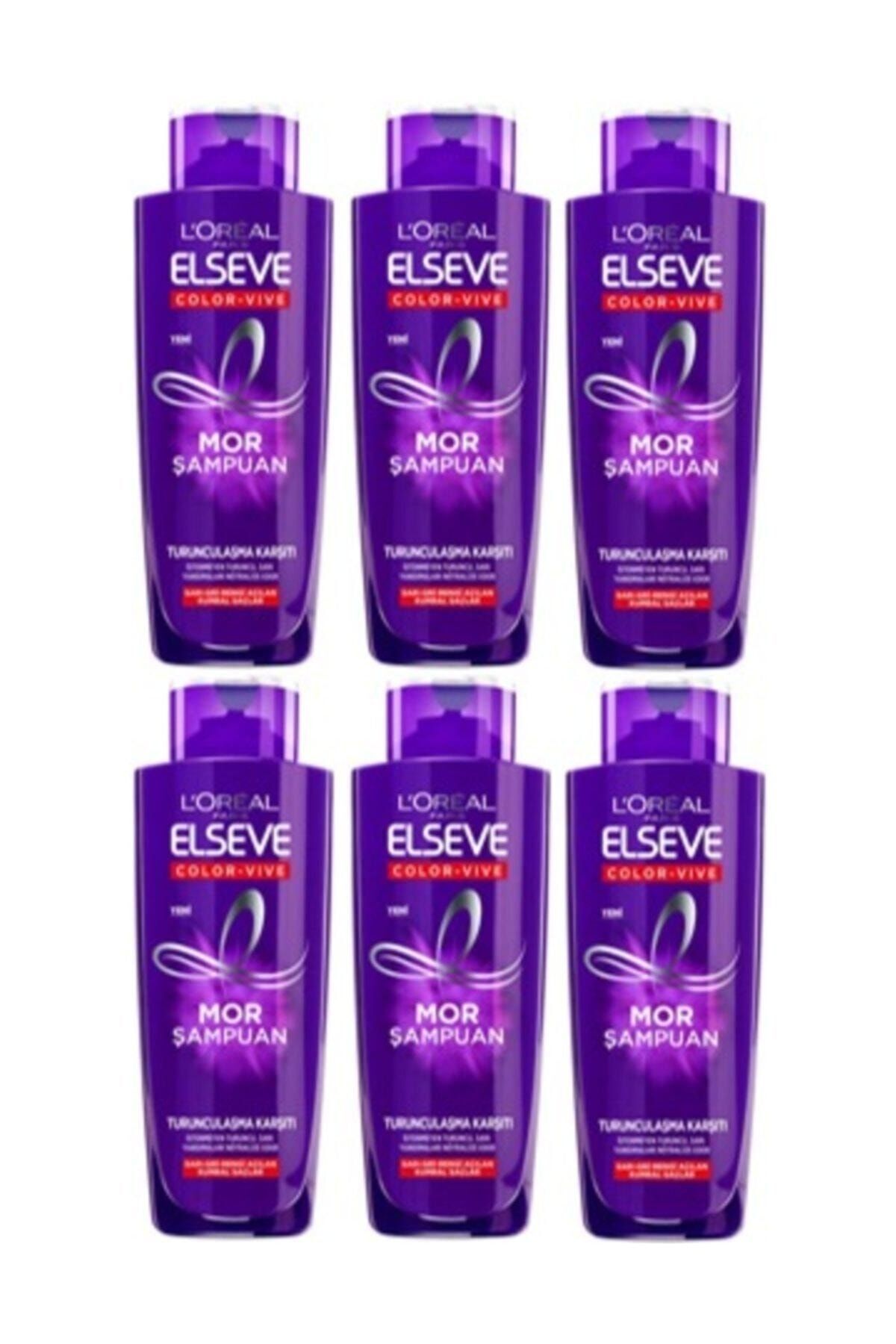 Elseve L'oréal Paris Turunculaşma Karşıtı Mor Şampuan 200ml X 6