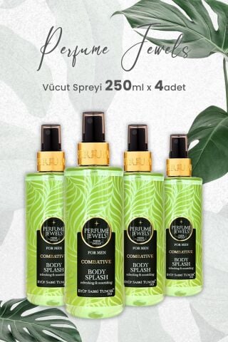 Eyüp Sabri Tuncer Pj Body SplashCombative Erkek 250 ml x 4 Adet