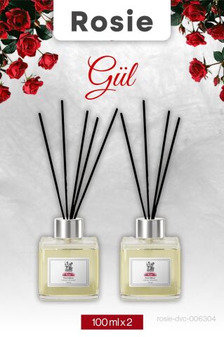 Rosie 2 adet Gül Çubuklu Oda Kokusu 100 ml