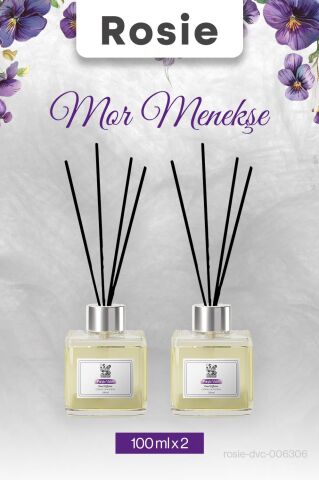 Rosie 2 adet Mor Menekşe Çubuklu Oda Kokusu 100 ml