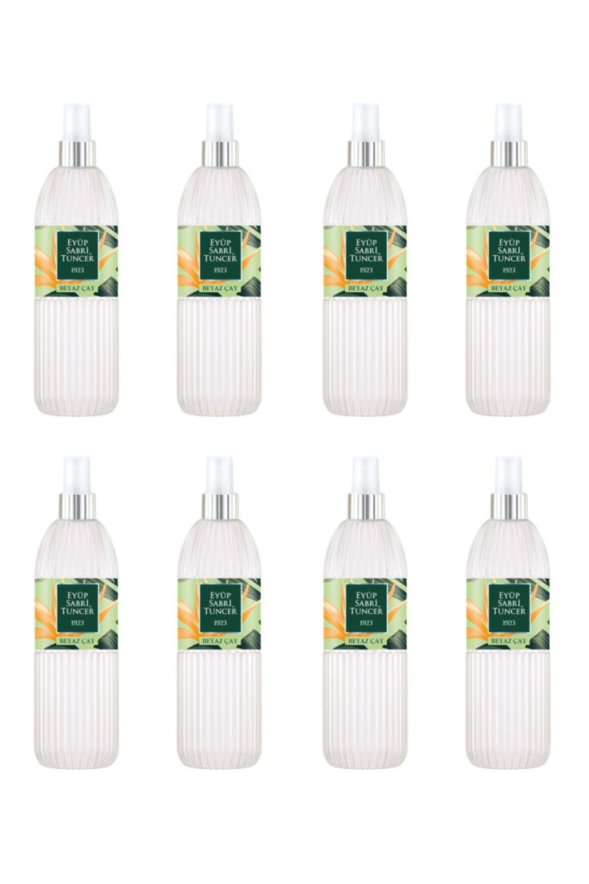 Beyaz Çay 150 ml Sprey Kolonya - Pet Şişe 8 Adet