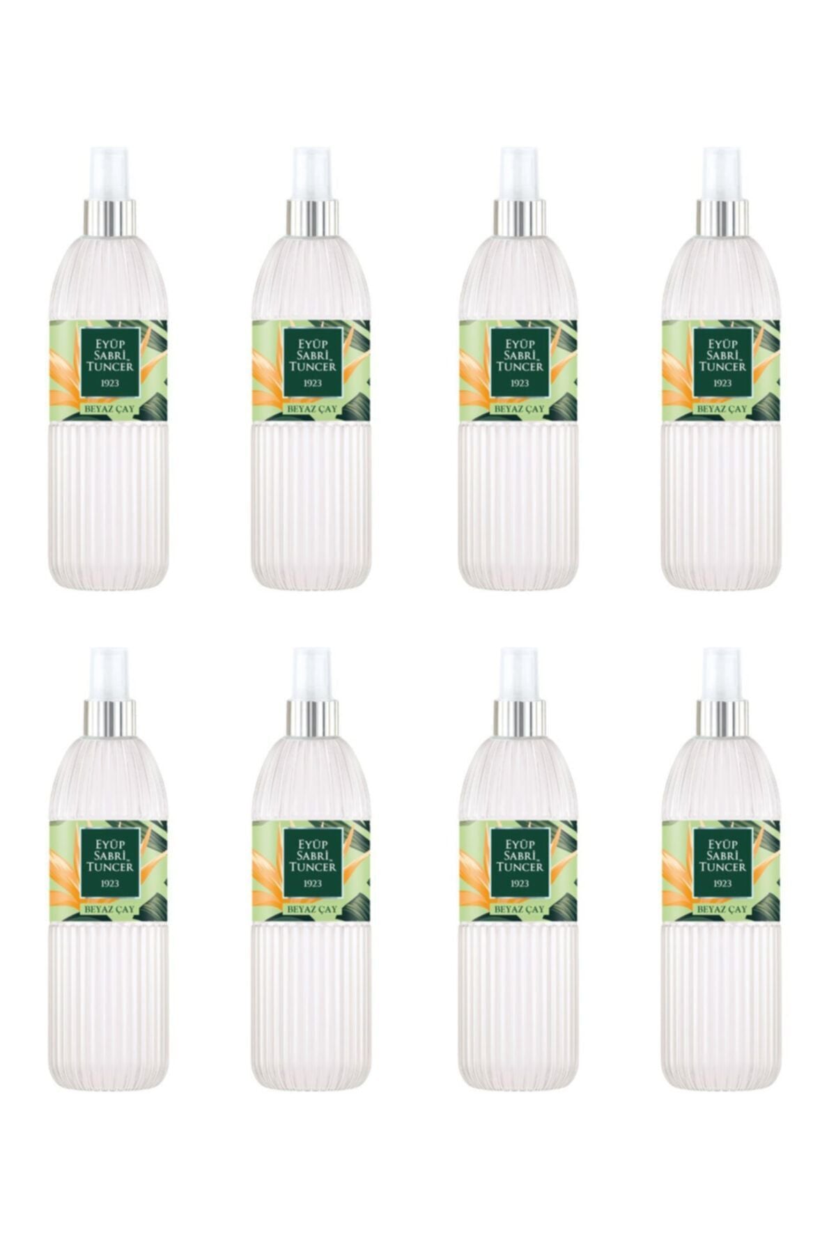 Beyaz Çay 150 ml Sprey Kolonya - Pet Şişe 8 Adet