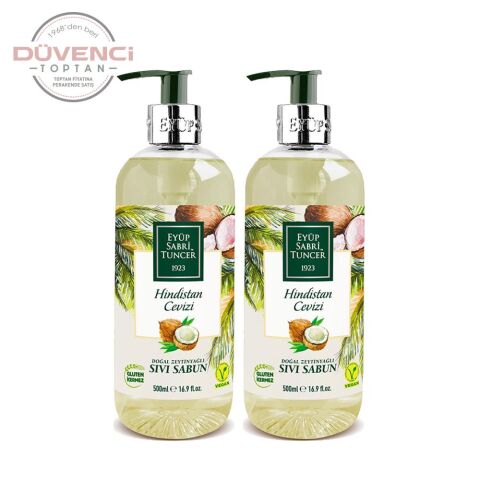 Eyüp Sabri Tuncer Hindistan Cevizi Doğal Zeytinyağlı Sıvı Sabun 500 ml X 2 Adet