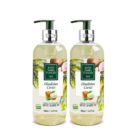 Eyüp Sabri Tuncer Hindistan Cevizi Doğal Zeytinyağlı Sıvı Sabun 500 ml X 2 Adet