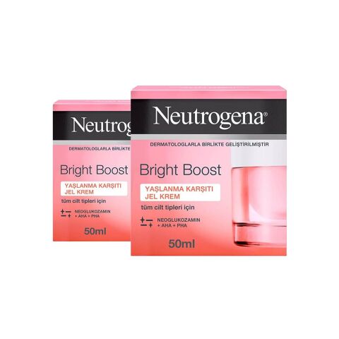 Neutrogena Bright Boost Yaşlanma Karşıtı Jel Krem 50 ml x 2