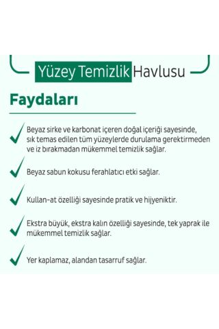 Easy Clean 50 Li Yüzey Temizlik Havlusu 3 Adet