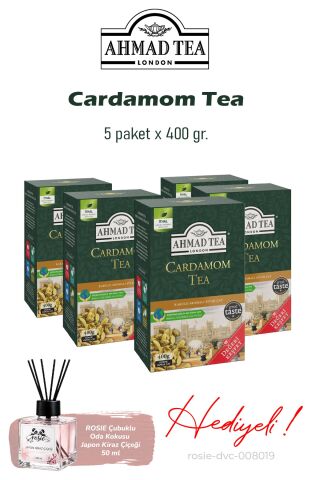 5 Paket Cardamom Dökme Çay 400 gr. ve ROSIE koku