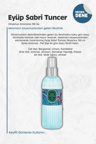 19 AL 16 ÖDE 150 ML Okyanus Kolonyası ve ROSIE Hediye