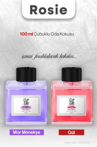 ROSIE Gül ve Mor menekşe Çubuklu Oda Kokusu 100 ml