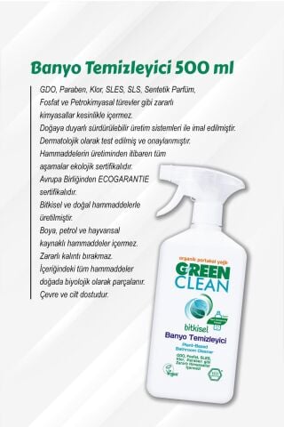 Banyo Temizleyici Gren Clean 5 Al 4 Öde 500 ML ve Rosie Pamuk