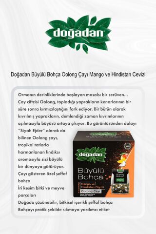 Doğadan Büyülü Bohça Oolong Çayı Mango ve Hindistan Cevizi 5 Al 4 Öde ve Rosie Pamuk