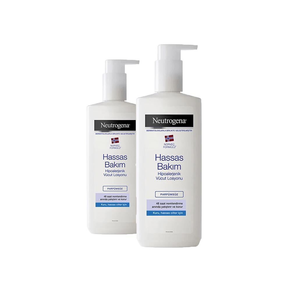 Neutrogena Hassas Bakım Vücut Losyonu Parfümsüz 400 ml x 2