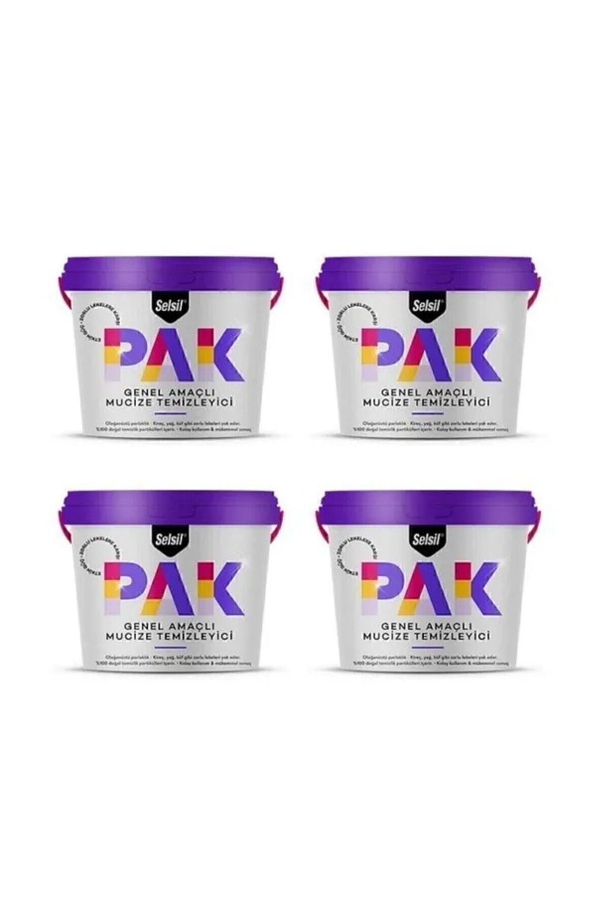 Selsil 4 Adet Pak Genel Amaçlı Mucize Temizleyici Krem 4 X 500 Gr