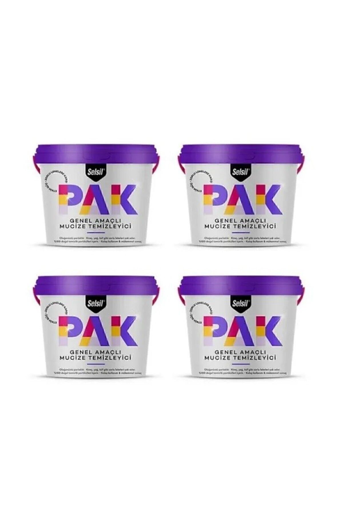 Selsil 4 Adet Pak Genel Amaçlı Mucize Temizleyici Krem 4 X 500 Gr