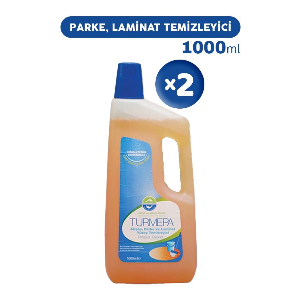 Turmepa Ahşap, Parke ve Laminat Yüzey Temizleyicisi 1000 ml x 2
