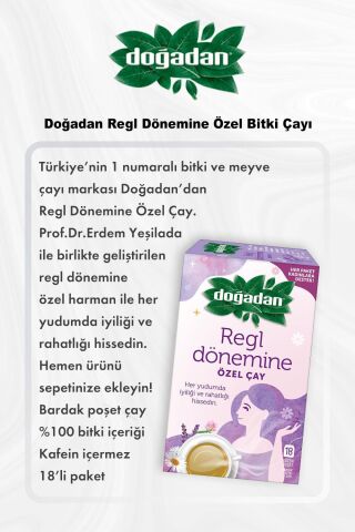 Doğadan Regl Dönemine Özel Bitki Çayı 5 Al 4 Öde ve Rosie Pamuk