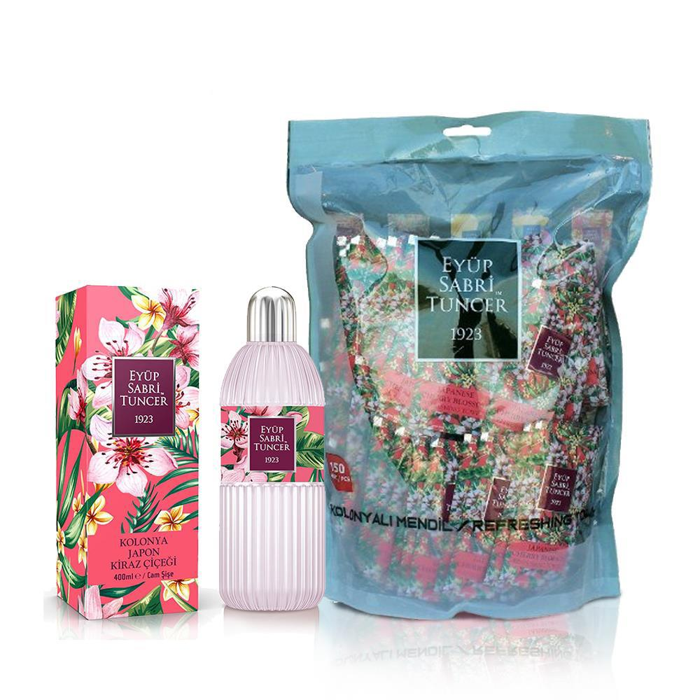 Eyüp Sabri Tuncer Japon Kiraz Çiçeği Kolonya ve Mendil