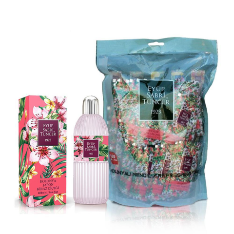 Eyüp Sabri Tuncer Japon Kiraz Çiçeği Kolonya ve Mendil