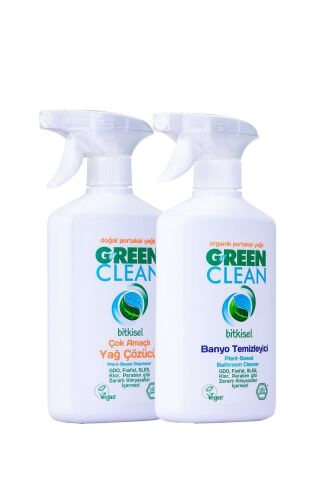 Bitkisel Yağ Çözücü 500 ml Ve Banyo Temizleyici 500 ml Set