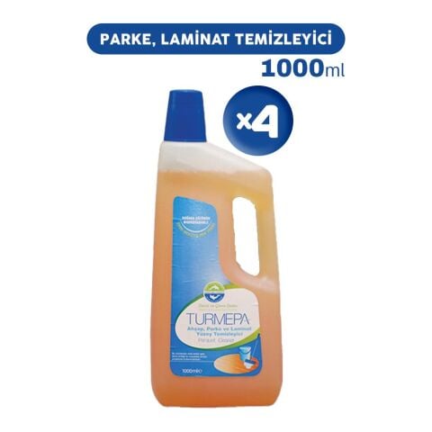 Turmepa Ahşap, Parke ve Laminat Yüzey Temizleyicisi 1000 ml x 4