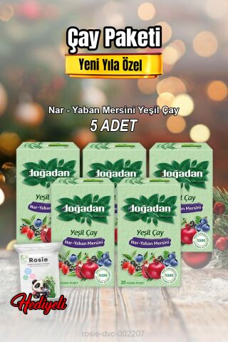 Yeşil Çay Nar Yaban Mersini 20'li X 5 ve Rosıe Pamuk