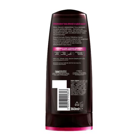 Elseve Komple Direnç Dökülme Karşıtı Bakım Kremi 360 ml