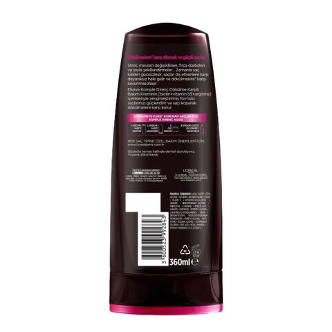Elseve Komple Direnç Dökülme Karşıtı Bakım Kremi 360 ml