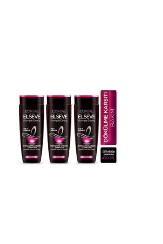 Elseve L'oréal Paris Komple Direnç 2'si 1 Arada Şampuan 3 Lü 450 Ml 3600524000189