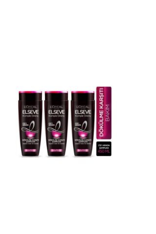 Elseve L'oréal Paris Komple Direnç 2'si 1 Arada Şampuan 3 Lü 450 Ml 3600524000189
