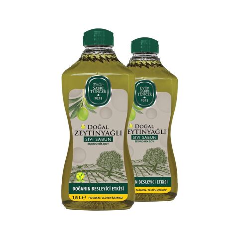 Eyüp Sabri Tuncer Doğal Zeytinyağlı Sıvı Sabun 1.5 lt x 2