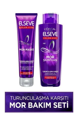 Elseve Loreal Paris Turunculaşma Karşıtı Mor Bakım Seti