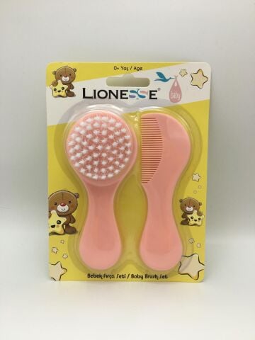 Tarko Lionesse Fırça Tarak Seti - Pembe
