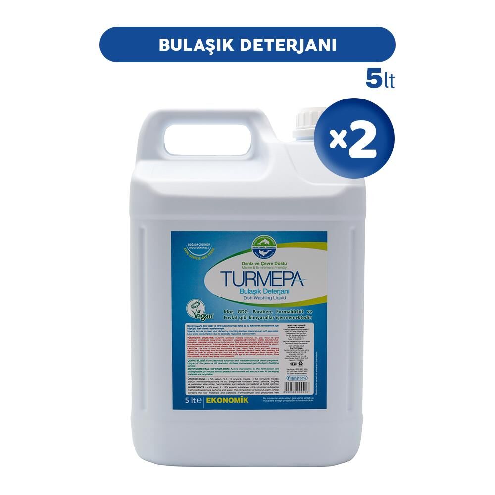 Turmepa Elde Yıkama Bulaşık Deterjanı 5 lt x 2