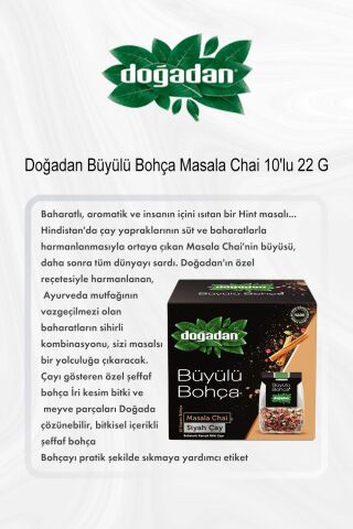 Büyülü Bohça Masala Chai 10'lu X 5 ve Rosıe Pamuk