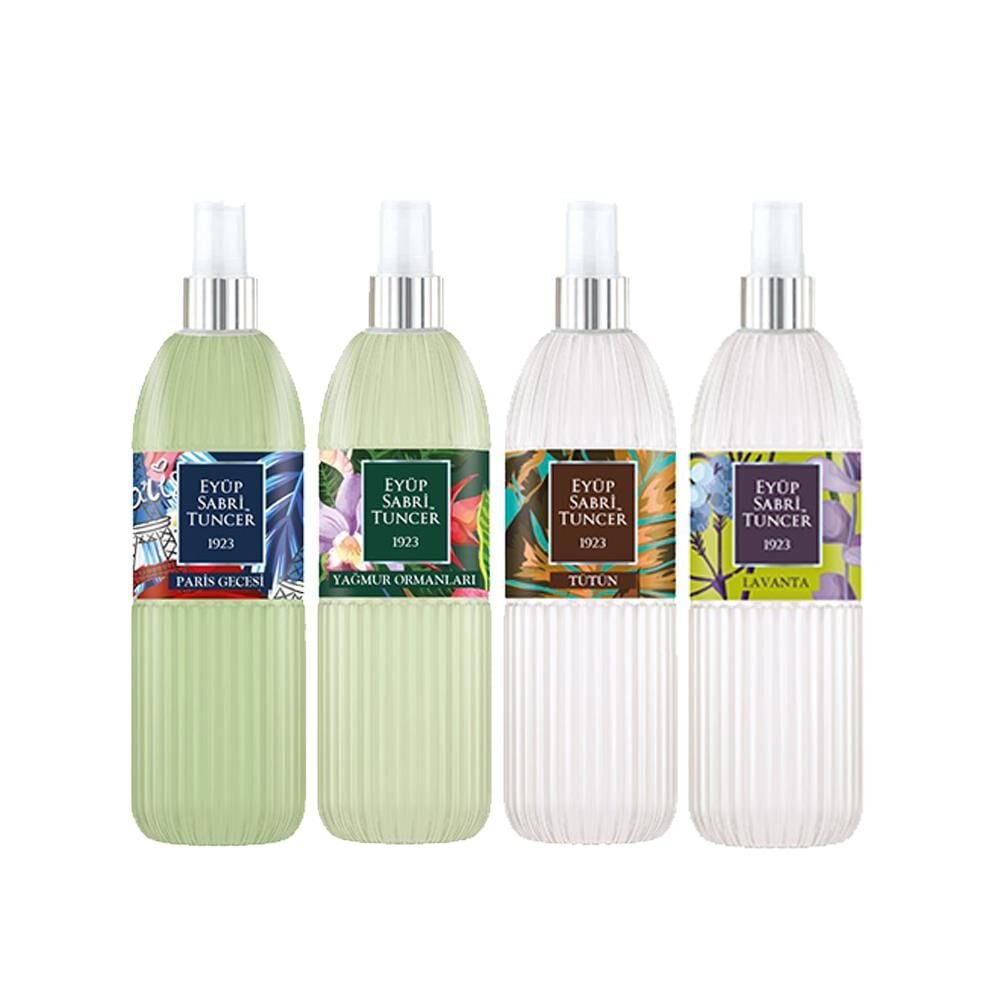 Eyüp Sabri Tuncer Kolonya Seti, Paris Gecesi,Yağmur Ormanları, Tütün, Lavanta Kolonyası 150 Ml
