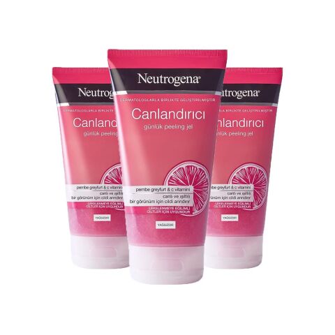 Neutrogena Canlandırıcı Peeling Pembe Greyfurt 150 ml x 3