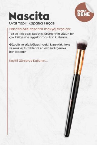 Nascita Oval Yapılı Kapatıcı Fırçası