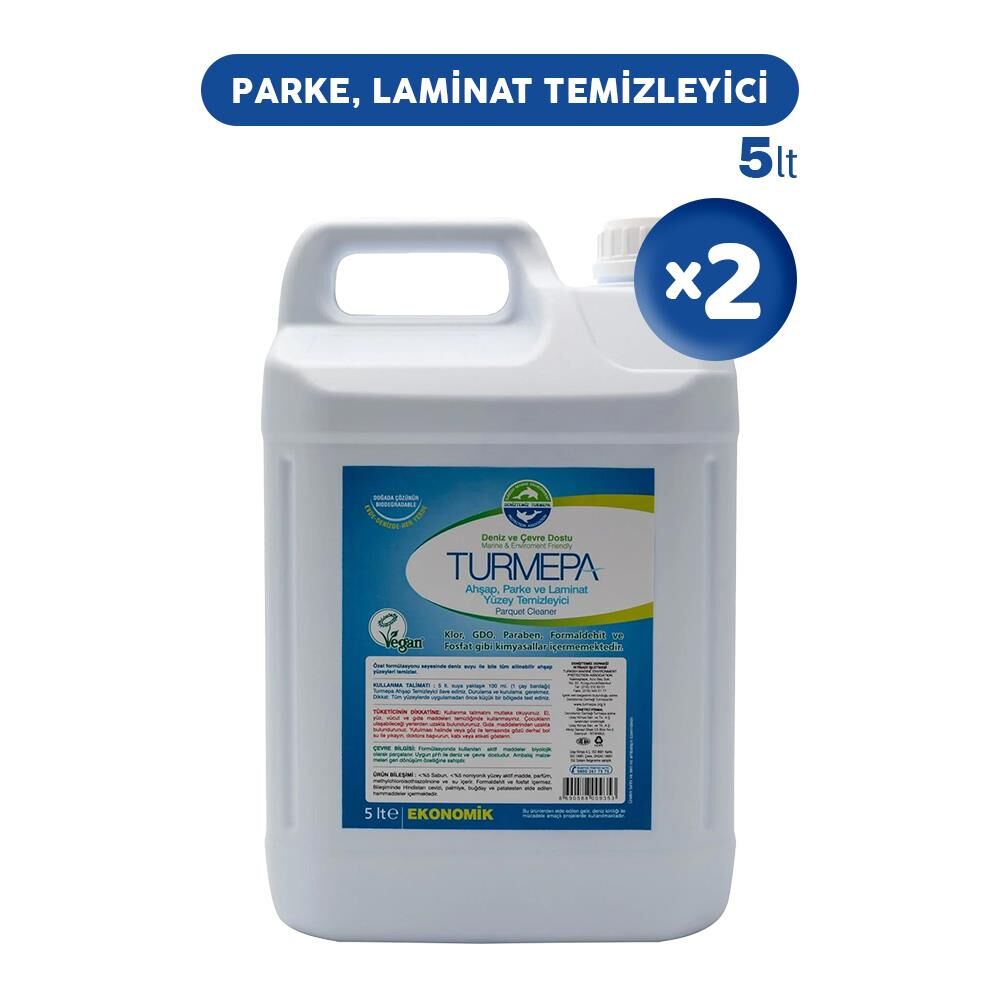 Turmepa Ahşap, Parke ve Laminat Yüzey Temizleyicisi 5 lt x 2