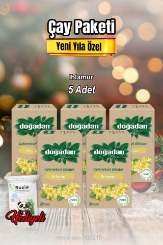 Ihlamur Çayı 20'li  X 5 ve Rosıe Pamuk