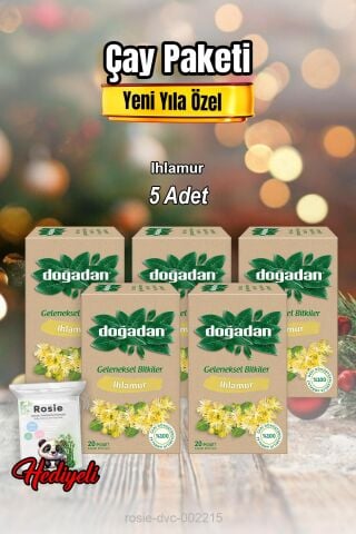 Ihlamur Çayı 20'li  X 5 ve Rosıe Pamuk
