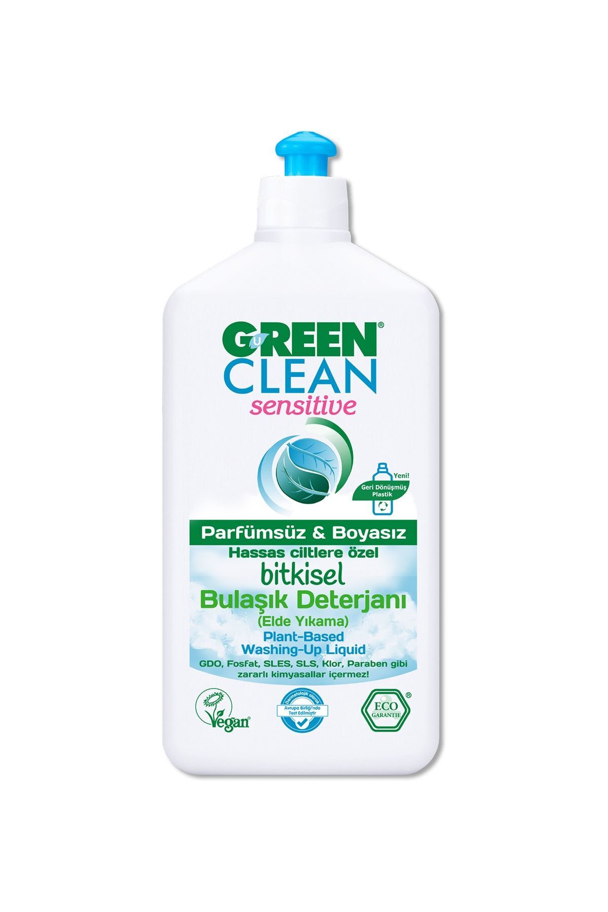 Hassas Ve Alerjik Ciltlere Özel Bitkisel Sensitive Bulaşık Deterjanı 500 ml