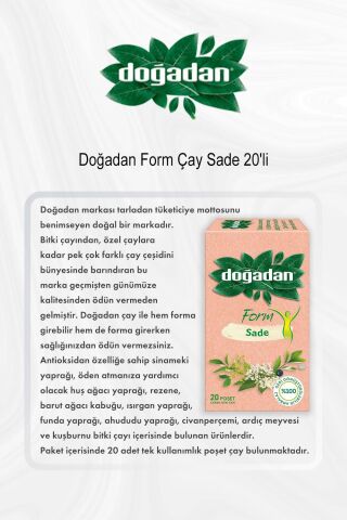 Doğadan Form Sade,Yeşil Çay Nar Yaban Mersini,İyi Uykular Melisa, Hint Fesleğeni ve Rosıe Pamuk