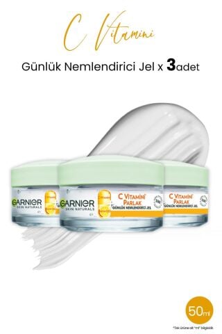 Garnier Günlük Nemlendirici Jel C Vitamini 50 ml x 3 adet
